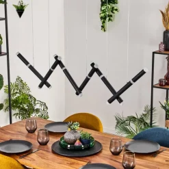 hofstein Pousseline Suspension, Suspension LED Noir, 1 lumière