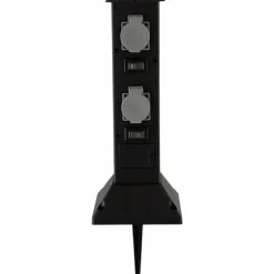 Luminaires Globo Lighting Prises électriques d'extérieur, Accessoire Noir