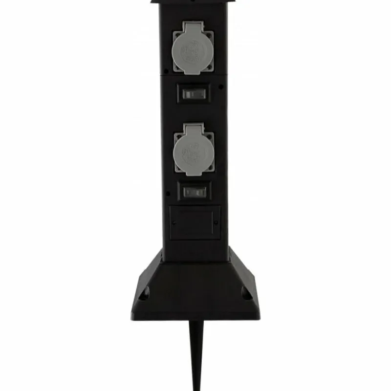 Luminaires Globo Lighting Prises électriques d'extérieur, Accessoire Noir