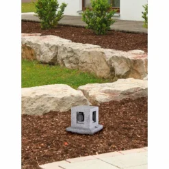 Luminaires Trio Prises électriques d'extérieur Gris