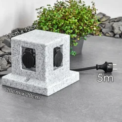 hofstein Prises électriques d'extérieur Malabo Pierre