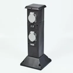 hofstein Prises électriques d'extérieur Gervais Gris, Noir