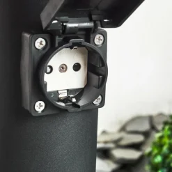 hofstein Prises électriques d'extérieur Ruti Noir