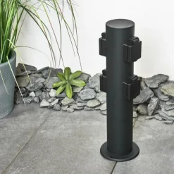 hofstein Prises électriques d'extérieur Ruti Noir