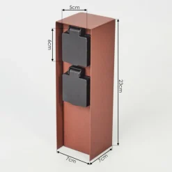 hofstein Prises électriques d'extérieur Abilene Rouille, Noir