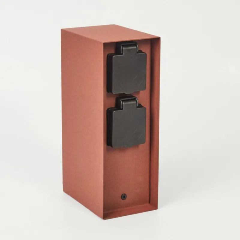 hofstein Prises électriques d'extérieur Abilene Rouille, Noir