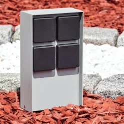 hofstein Prises électriques d'extérieur Reigolil Gris, Noir