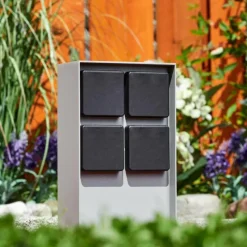 hofstein Prises électriques d'extérieur Reigolil Gris, Noir