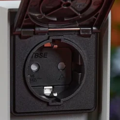 hofstein Prises électriques d'extérieur Reigolil Gris, Noir