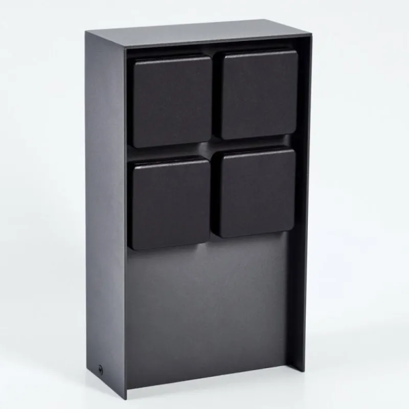 hofstein Prises électriques d'extérieur Reigolil Anthracite, Noir