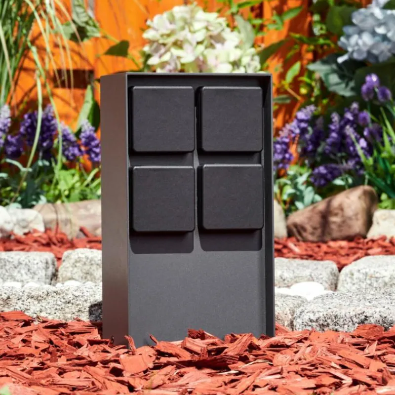 hofstein Prises électriques d'extérieur Reigolil Anthracite, Noir