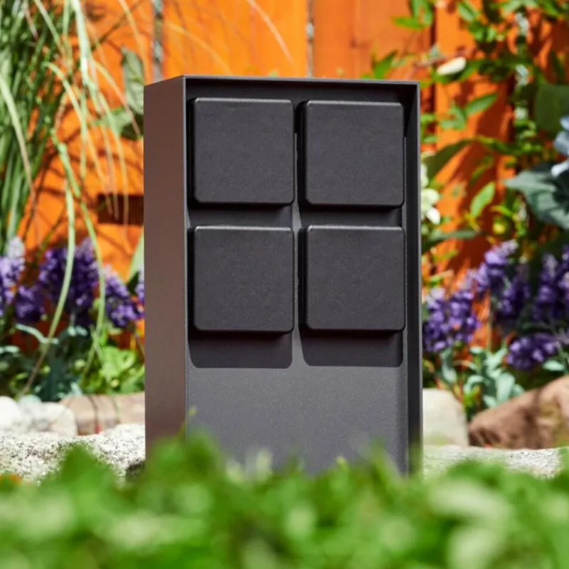 hofstein Prises électriques d'extérieur Reigolil Anthracite, Noir