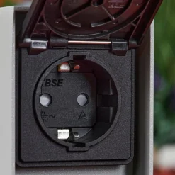 hofstein Prises électriques d'extérieur Reigolil Gris, Noir