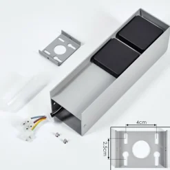 hofstein Prises électriques d'extérieur Reigolil Gris, Noir