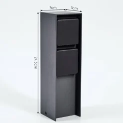 hofstein Prises électriques d'extérieur Reigolil Anthracite, Noir