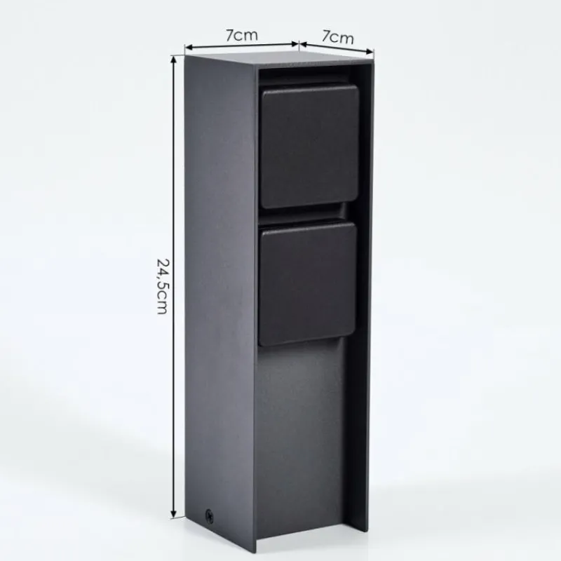 hofstein Prises électriques d'extérieur Reigolil Anthracite, Noir