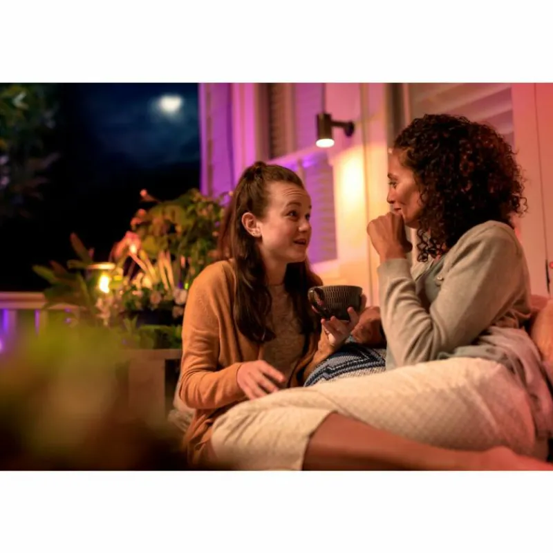Luminaires Philips Projecteur Philips Hue Ambiance White & Color WACA Lily LED Noir, 1 lumière, Changeur de couleurs