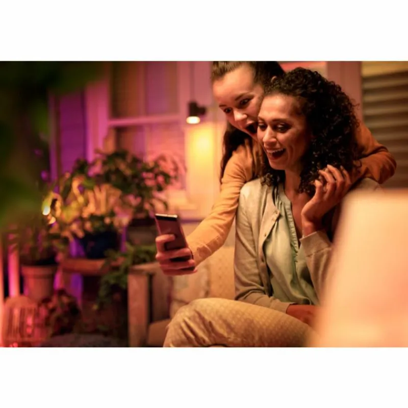 Luminaires Philips Projecteur Philips Hue Ambiance White & Color WACA Lily LED Noir, 1 lumière, Changeur de couleurs