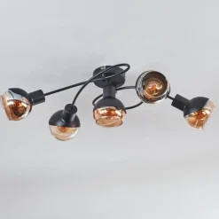 hofstein Qaran Plafonnier Noir, 5 lumières