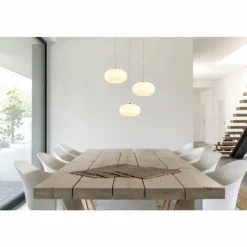 Luminaires Globo Lighting Quintara Suspension LED Nickel mat, 1 lumière