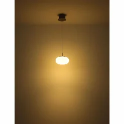 Luminaires Globo Lighting Quintara Suspension LED Nickel mat, 1 lumière