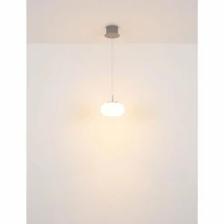 Suspension Verre Fumé-Luminaires Globo Lighting Quintara Suspension LED Noir, 1 lumière