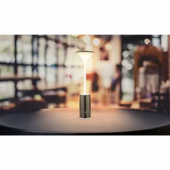 Luminaires Globo Lighting Quirin Lampe à poser LED Noir, Blanc, 1 lumière* Lampes À Poser