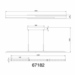 Lampes En Bois-Luminaires Globo Lighting Quito Suspension LED Brun foncé, Noir, 1 lumière