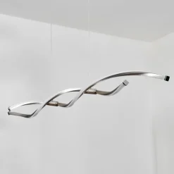 hofstein Radogna Suspension, Suspension LED Argenté, 2 lumières