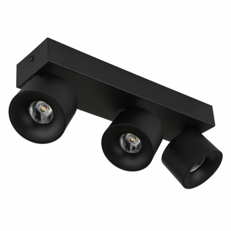 Luminaires Globo Lighting Rae Plafonnier LED Noir, 3 lumières* Éclairage Led