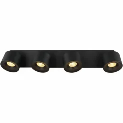 Luminaires Globo Lighting Rae Plafonnier LED Noir, 4 lumières* Éclairage Led