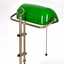 hofstein Ragaz Lampe de banquier, Lampe de bureau, Lampe à poser Vieux laiton, 1 lumière