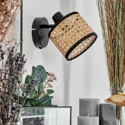 hofstein Ramila Applique murale, Spot mural Noir, 1 lumière