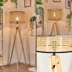 Luminaires Scandinaves-hofstein Ramila Lampadaire Écru, 1 lumière
