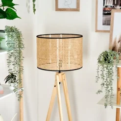 Luminaires Scandinaves-hofstein Ramila Lampadaire Écru, 1 lumière