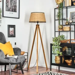 Luminaires Scandinaves-hofstein Ramila Lampadaire Écru, 1 lumière