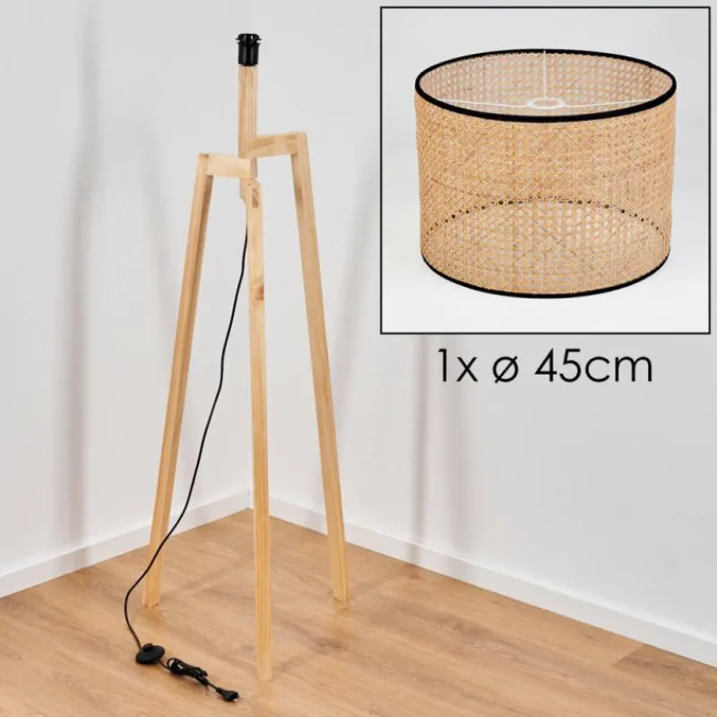 Luminaires Scandinaves-hofstein Ramila Lampadaire Écru, 1 lumière