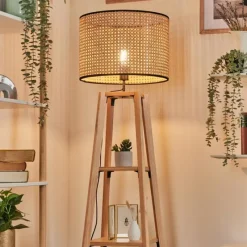 Style Boho-Chic-hofstein Ramila Lampadaire Écru, 1 lumière