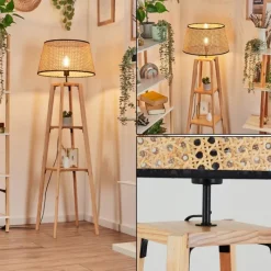 hofstein Ramila Lampadaire Écru, 1 lumière