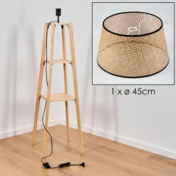 hofstein Ramila Lampadaire Écru, 1 lumière