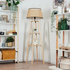 hofstein Ramila Lampadaire Écru, 1 lumière