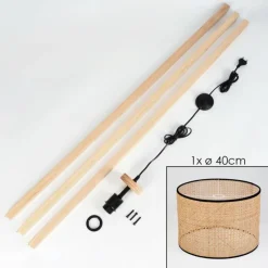 Luminaires Scandinaves-hofstein Ramila Lampadaire Écru, 1 lumière