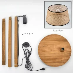 Luminaires Scandinaves-hofstein Ramila Lampadaire Écru, 1 lumière