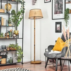 Lampes En Tissu-hofstein Ramila Lampadaire Écru, 1 lumière