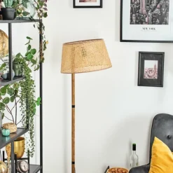 Lampes En Tissu-hofstein Ramila Lampadaire Écru, 1 lumière