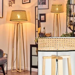 Luminaires Scandinaves-hofstein Ramila Lampadaire Écru, 1 lumière