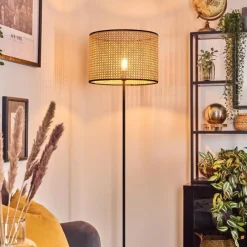 hofstein Ramila Lampadaire Écru, Noir, 1 lumière