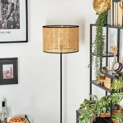 hofstein Ramila Lampadaire Écru, Noir, 1 lumière