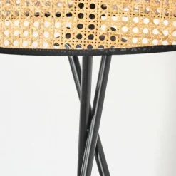 Luminaires Scandinaves-hofstein Ramila Lampadaire Écru, Noir, 1 lumière