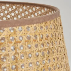 Luminaires Scandinaves-hofstein Ramila Lampadaire Écru, Noir, 1 lumière